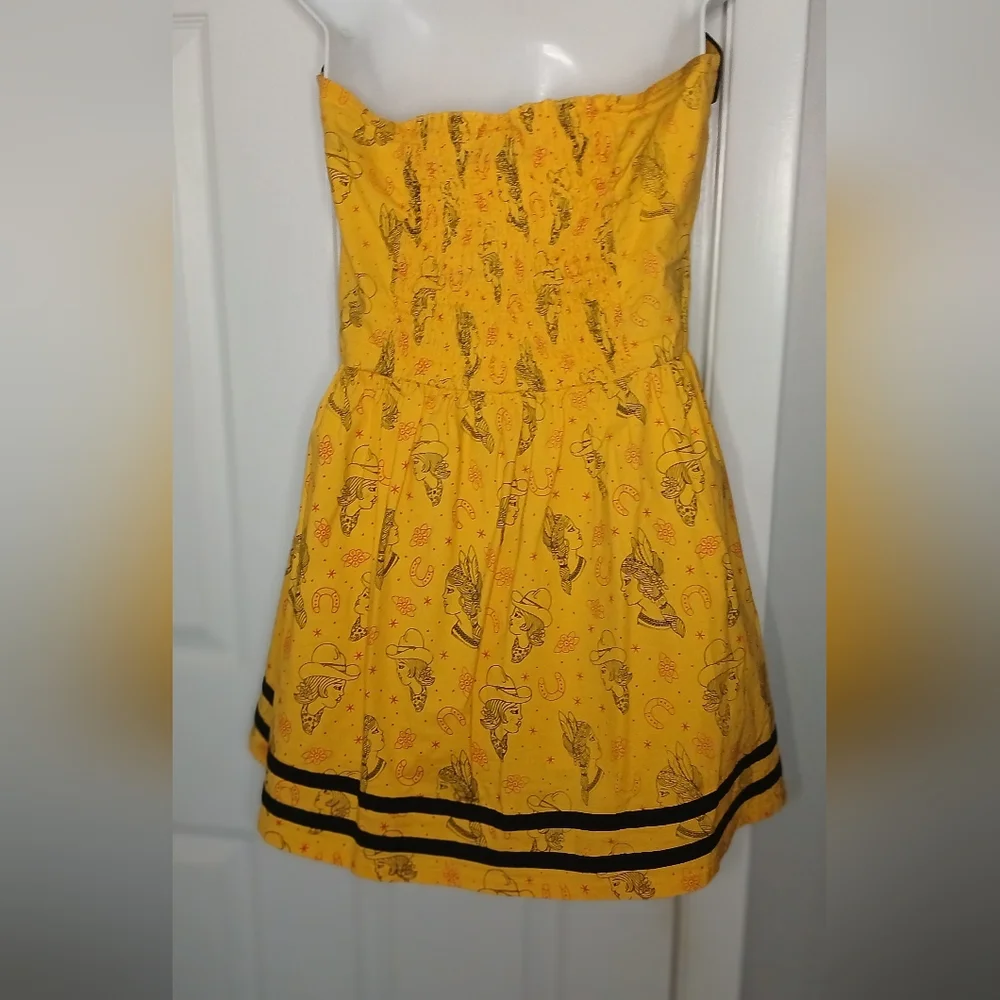 Sourpuss Yellow Halter Top/ Dress. Size Med. - Picture 6 of 10